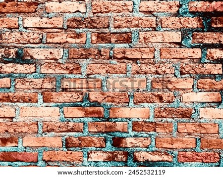 Red brick wall texture background, old vintage brick wall background, there space for text