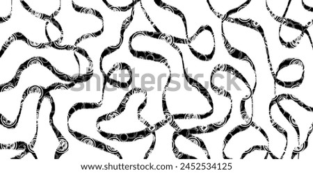 Abstract decorative wave pattern. Vector Illustration.