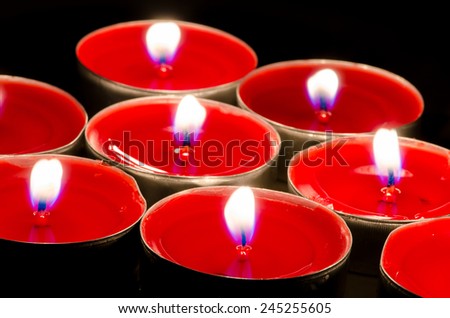 red burning candles image background