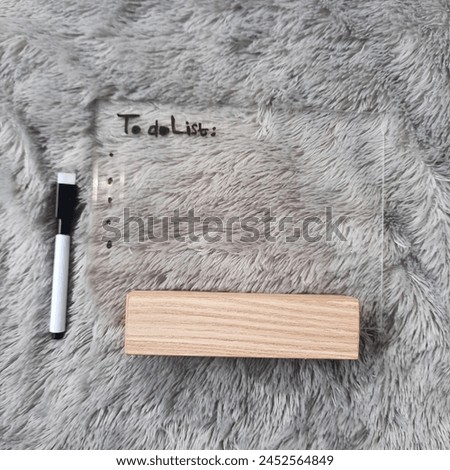 acrylic wood and erasable marker