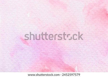 An hand painted pink watercolor background. There is a slight texture of paint pooling and drips.