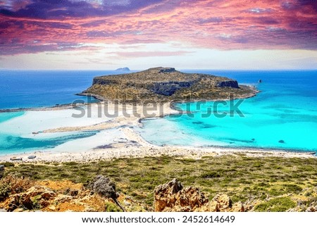 Balls Beach, Kissamos, Island Crete, Greece  Royalty-Free Stock Photo #2452614649