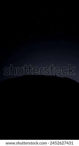 Sky and clouds at night with stars