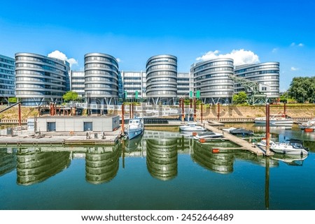 Harbour of Duisburg, NRW, Germany 