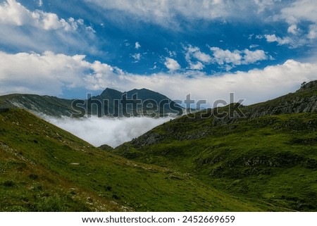 French Pyrenees on the border with Spain
