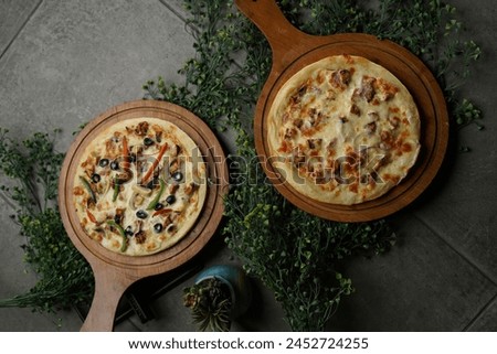 Two Pizza on pan high resolution pizza picture