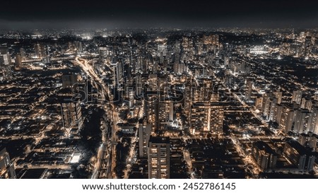 aerial view of Sao Paulo moody vibe
