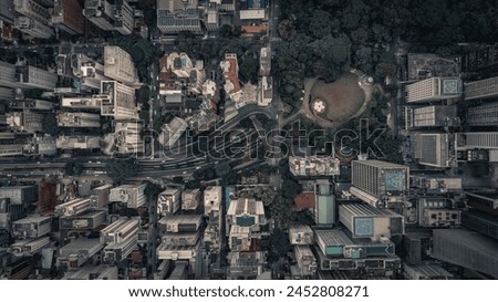 Top view of the city of Sao Paulo Brazil