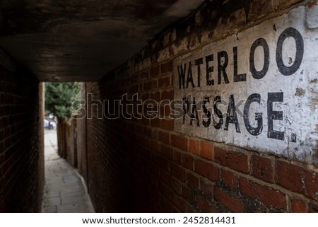 Waterloo Passage, an alleyway in Hastings Old Town, an old fishing town on the south coast of England