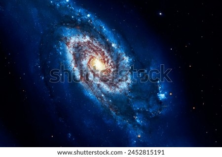 Beautiful galaxy with stars. Elements of this image furnished by NASA. High quality photo