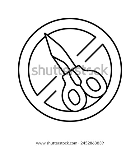 smoking prohibition sign line icon vector. smoking prohibition sign sign. isolated contour symbol black illustration