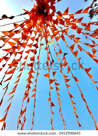 The Religious Flags marking peace and harmony Royalty-Free Stock Photo #2452900645