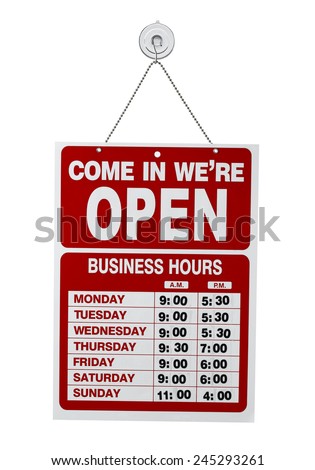Shop open sign