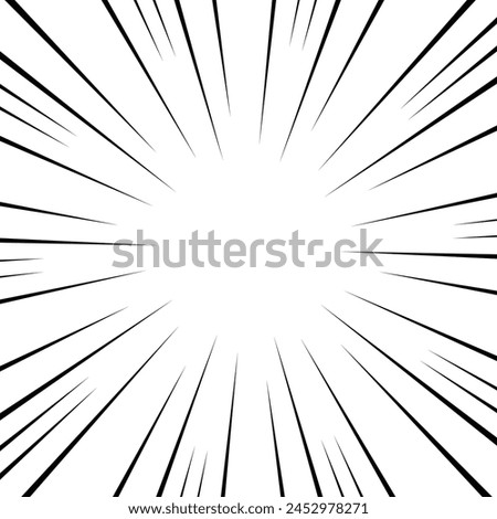 Manga style concentrated line material Royalty-Free Stock Photo #2452978271