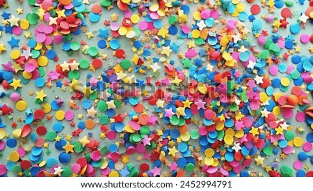 Colored confetti background design image
