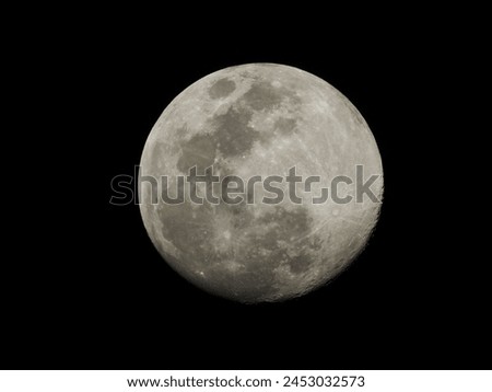 A picture of the moon in the Moroccan sky