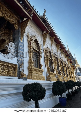Side picture of temple in Thailand