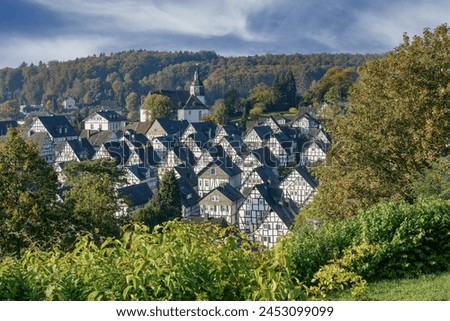 historic Village of Freudenberg in Siegerland,Germany Royalty-Free Stock Photo #2453099099