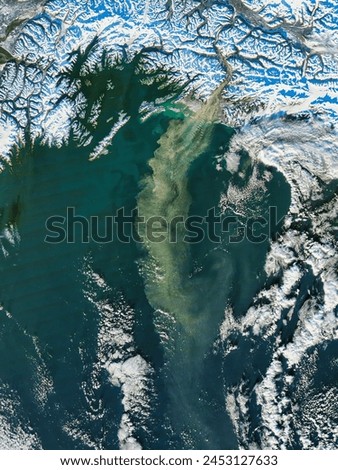 Dust storm off southern Alaska. Dust storm off southern Alaska. Elements of this image furnished by NASA.
