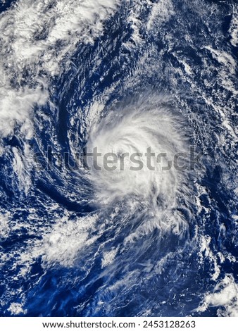 Hurricane Kate, Atlantic Ocean. Hurricane Kate, Atlantic Ocean. Elements of this image furnished by NASA. Royalty-Free Stock Photo #2453128263