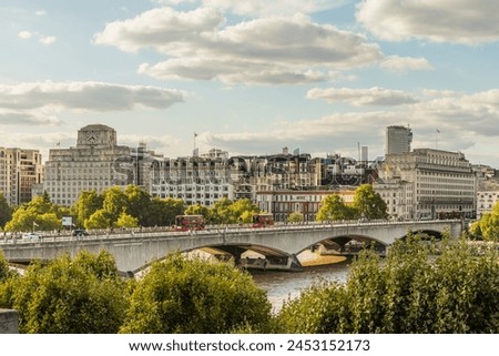 A view of Waterloo Bridge, London, England, United Kingdom, Europe
