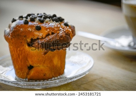 High resolution close up image of a delicious and fresh Chocolate Muffin- Israel