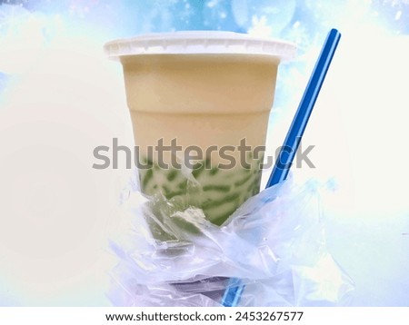 Cendol ice, one of the traditional drinks from Indonesia, tastes sweet and fresh, suitable for drinking in hot weather. Ice cendol 