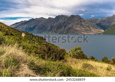 Devil's Staircase Lookout Point, Kingston Road, Southern Scenic Rte, South Island, New Zealand Royalty-Free Stock Photo #2453268859