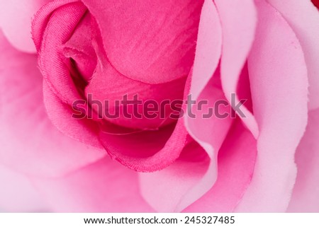 Pink Fabric Rose flower  artificial flowers on colorful background
