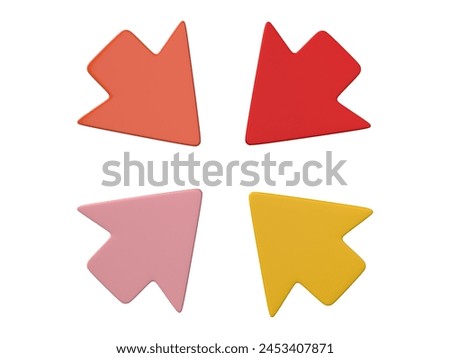 3D Arrow icon Isolated on white background