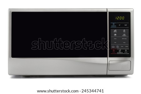 microwave oven isolated Royalty-Free Stock Photo #245344741