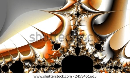 Digital abstract fractal background generated at computer