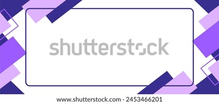 Purple rectangular geometric background and white base with fillable squares Royalty-Free Stock Photo #2453466201