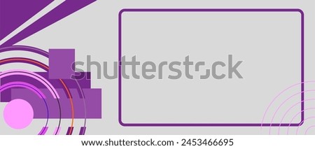 Purple geometric background with fillable boxes Royalty-Free Stock Photo #2453466695