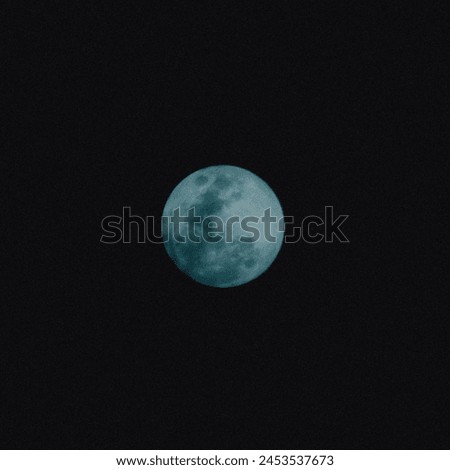 A picture of a moon from my house at Indonesia, South Kalimantan Province