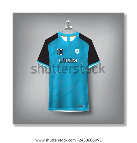 football jersey shirt mockup for football club. consistent front view