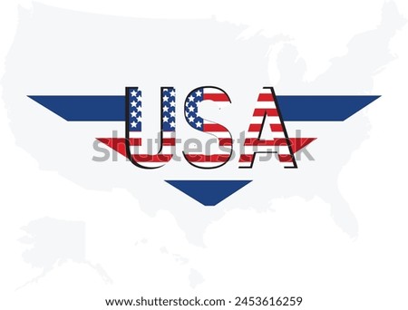 This is simple and vector USA flag background and it is editable.