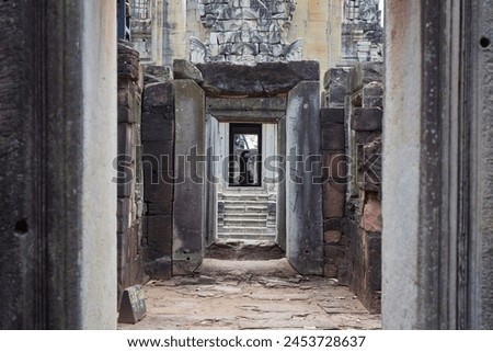 Phimai, located in Nakhon Ratchasima, Thailand, is a stunning 11th-century Khmer Buddhist Temple Royalty-Free Stock Photo #2453728637