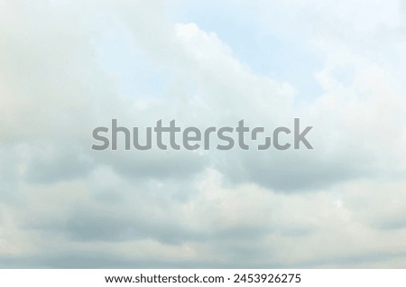 Thick clouds in summer blue sky. Cloudy bright beauty in the sun, bright and calm summer air background.