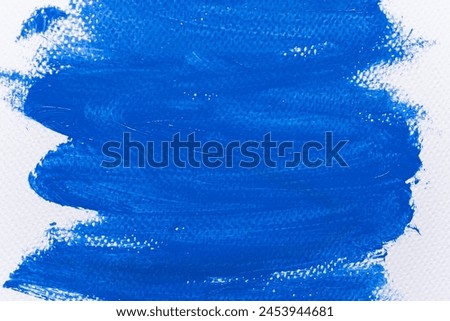 Background painted with blue paint
