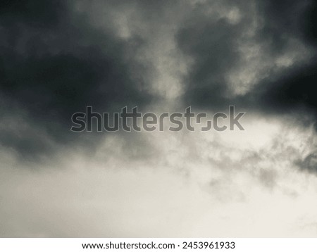 cloudy clouds in the rainy season