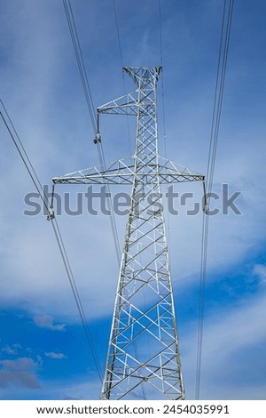 High voltage tower sky background. High voltage tower sky background.