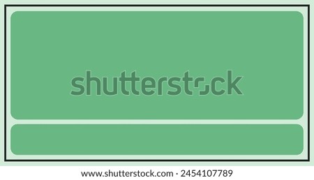 matte green background with border looks like a frame. Premium flat backdrop empty for text in large web size