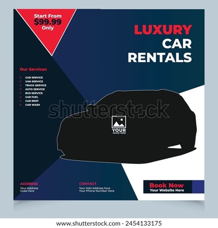 Auto repair Services business layout templates set cars for sale rent brochure mockup flyer. Vector illustration