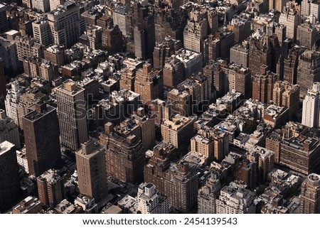 4K Aerial View of Manhattan Island: Above New York City