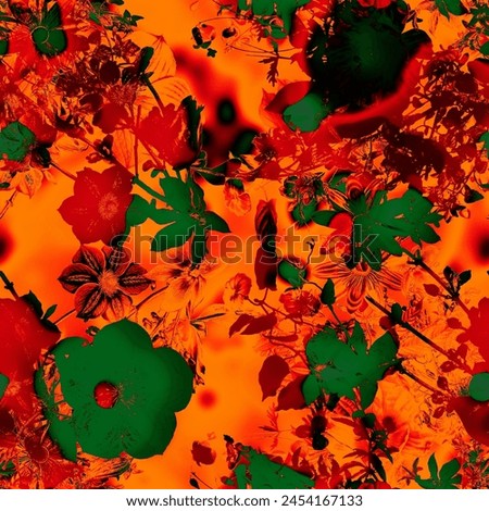 abstract pattern. Textile pattern, fractal and flower print pattern for textile design and fabrics.
