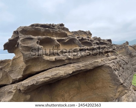 Sandstone erosion texture for background Royalty-Free Stock Photo #2454202363