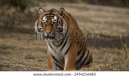 Wildlife tiger striped photography. Open eye black orange fur. Dangerous tiger  tropical jungle forest hunter close up photo