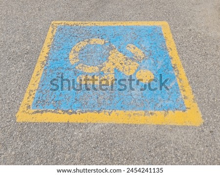 A sign for handicap parking