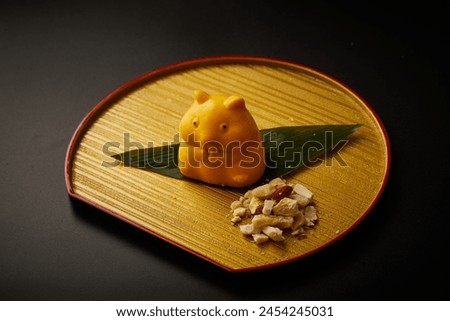 Cartoon shaped Japanese desserts，japan style